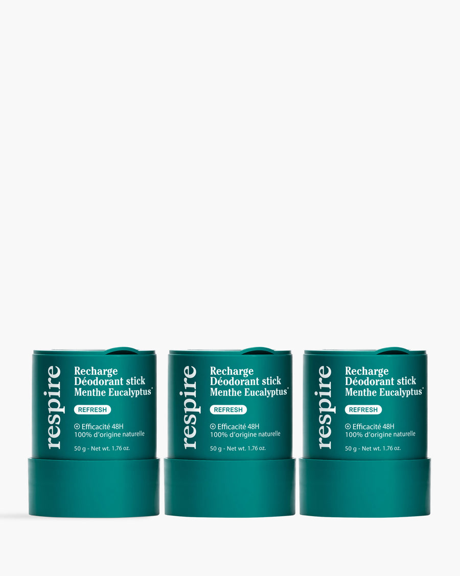 Kit Recharge Déodorant stick Menthe Eucalyptus